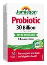 JAMIESON PROBIOTIC 30 MILIARD zmes bakteriálnych kultúr - 14 kmeňov 30 kapsúl