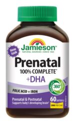 JAMIESON PRENATAL COMPLETE + DHA multivitamín 60 kapsúl