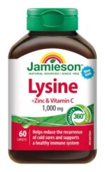 JAMIESON LYZÍN 1 000 mg SO ZINKOM A VITAMÍNOM C 60 tabliet