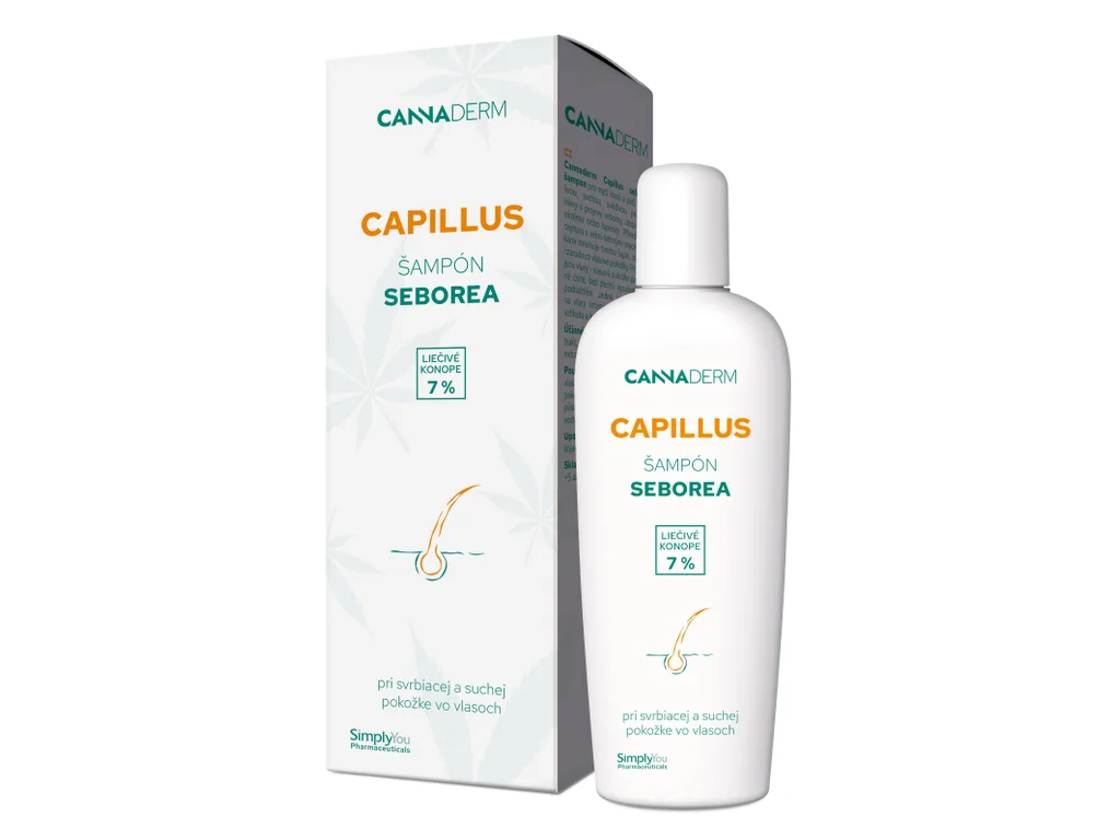 122_cannaderm-capillus-seborea-sampon-150ml-sk-rgb Cannaderm CAPILLUS šampón SEBOREA 150 ml – Obrázok 1