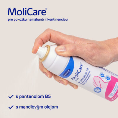 MoliCare SKIN Ochranný olej v spreji (bordový rad) 200 ml – Obrázok 2
