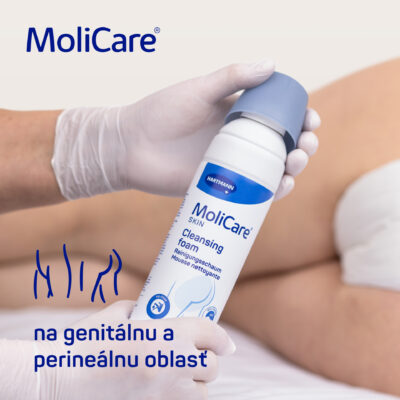 MoliCare SKIN Čistiaca pena (modrý rad) 400 ml – Obrázok 4