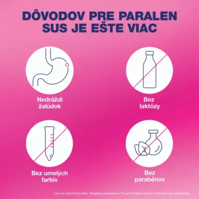 PARALEN SUS suspenzia 100 ml – Obrázok 4