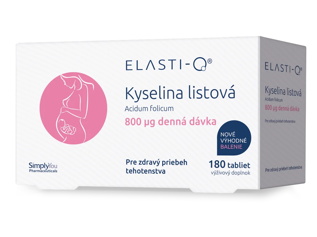 320_eq-kyselina-listova-800mg-180tbl-sk-rgb Elasti-Q KYSELINA LISTOVÁ 800 μg 180 tabliet – Obrázok 1