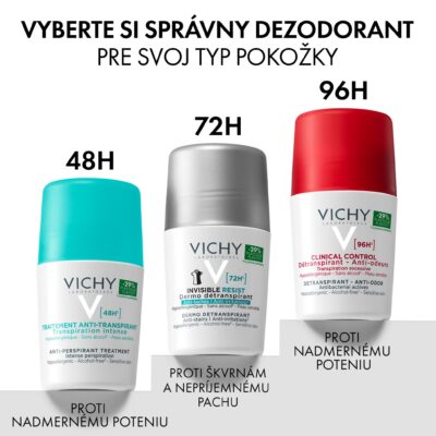 VICHY Antiperspirant 48h roll-on proti nadmernému poteniu 50 ml – Obrázok 7