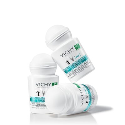 VICHY Antiperspirant 48h roll-on bez zanechania škvŕn 50 ml – Obrázok 5