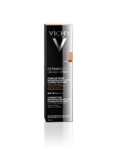 VICHY DERMABLEND 3D Korekčný make-up 45 GOLD 30 ml – Obrázok 2