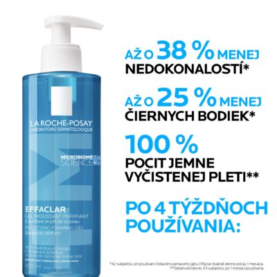 LA ROCHE-POSAY EFFACLAR čistiaci gél 400 ml – Obrázok 2