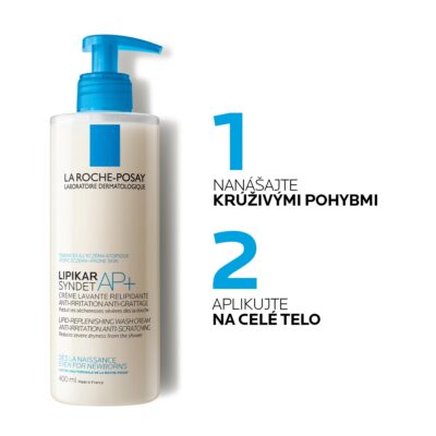 LA ROCHE-POSAY LIPIKAR SYNDET AP+ krémový sprchový gél 400 ml – Obrázok 2