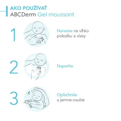 BIODERMA ABCDerm Moussant čistiaci gél 1 l – Obrázok 2