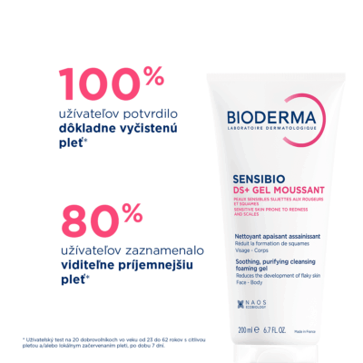 BIODERMA Sensibio DS+ Gel moussant čistiaci gél 200 ml – Obrázok 4