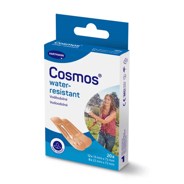 -389527498 Cosmos Universal vodeodolná náplasť na rany, 2 veľkosti 20 ks – Obrázok 1