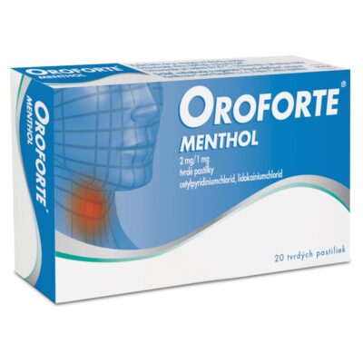 OROFORTE menthol 20 tvrdých pastiliek – Obrázok 2