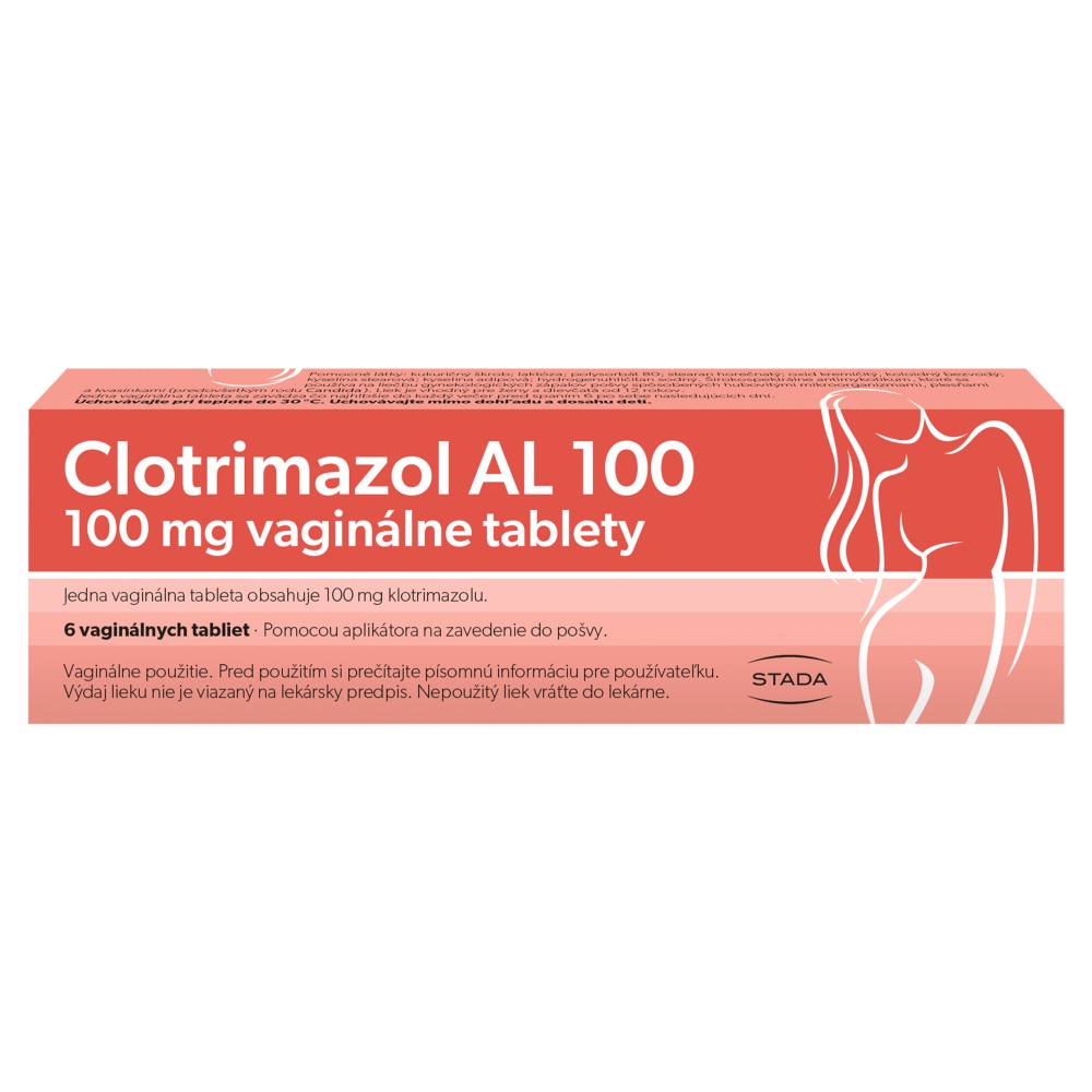 4024773018914_T1_Clotrimazol_AL_100_mg_vaginálne_tablety_6_tabliet Clotrimazol AL 100 mg 6 vaginálnych tabliet – Obrázok 1