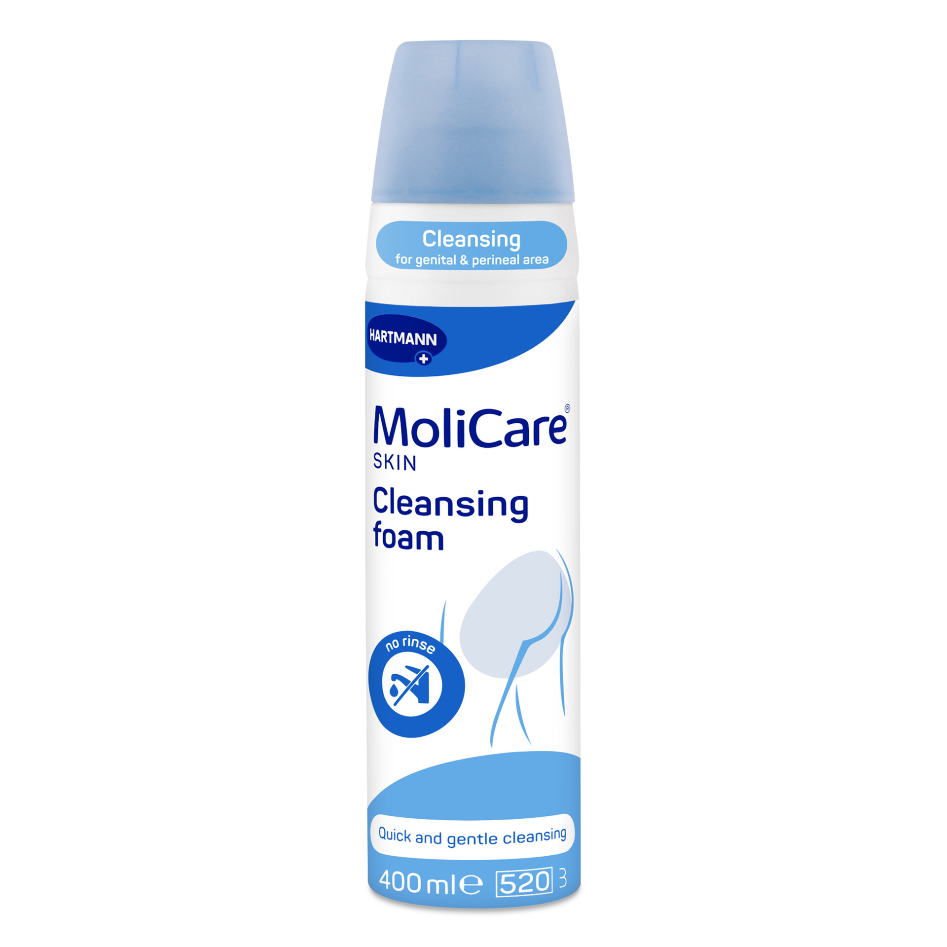 MRHI-MoliCare-SKIN-Cleansing-foam-400ml MoliCare SKIN Čistiaca pena (modrý rad) 400 ml – Obrázok 1