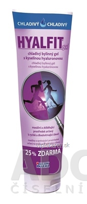5ddlq70_400x400 HYALFIT gél chladivý bylinný gél s kys. hyaluronovou (25% zadarmo), 1x150 ml – Obrázok 1