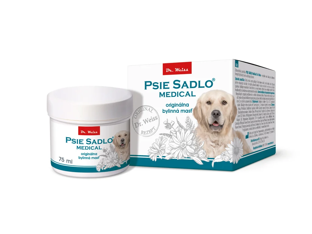 668_psi-sadlo-medical-new-sk-rgb PSIE SADLO Medical Dr. Weiss originálna bylinná masť 75 ml – Obrázok 1