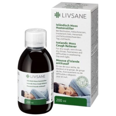 LIVSANE Islandský lišajník proti kašľu 200 ml – Obrázok 2