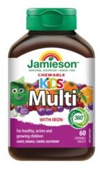 JAMIESON MULTI KIDS multivitamín na cmúľanie pre deti 60 tabliet