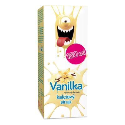 Kalciový sirup Vanilka 150 ml – Obrázok 2