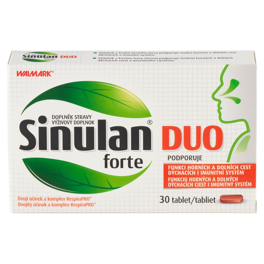 8596024012201_T5_Walmark_Sinulan_Duo_Forte_výživový_doplnok_30_tabliet_15_6_g WALMARK Sinulan Duo forte 30 tabliet – Obrázok 1