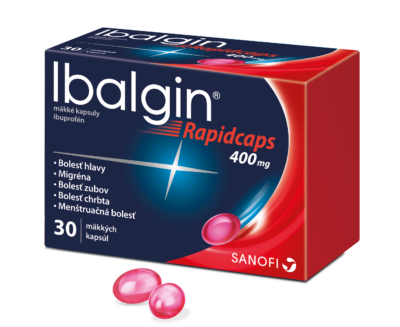 Ibalgin Rapidcaps 400 mg 30 kapsúl – Obrázok 2