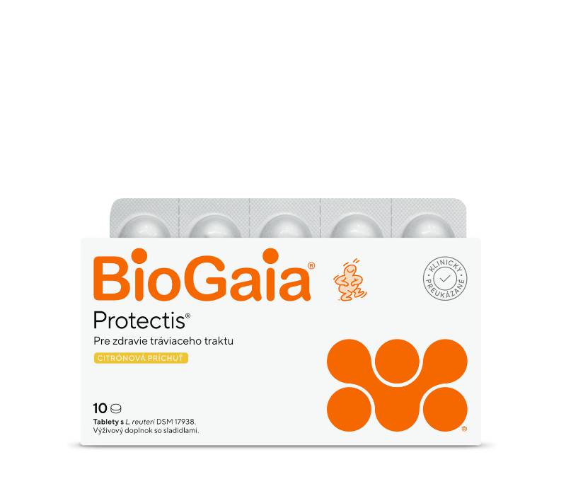 BIOGAIA-Protectis_1x10_tab-citron_2025_rgb_for_web BioGaia ProTectis tablety, citrónová príchuť 10 ks – Obrázok 1
