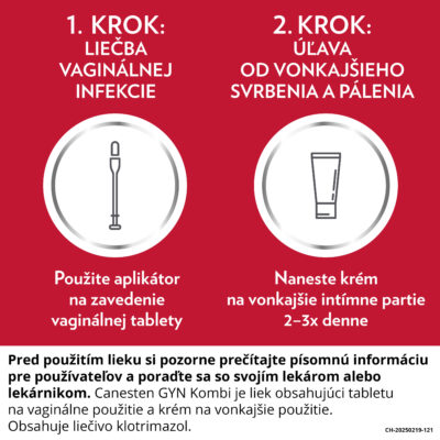 Canesten GYN Kombi vaginálna tableta 500 mg + krém 20 g – Obrázok 4