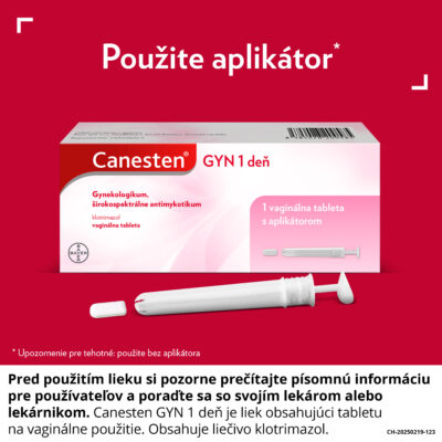 Canesten GYN 1 deň 500 mg 1 vaginálna tableta – Obrázok 3