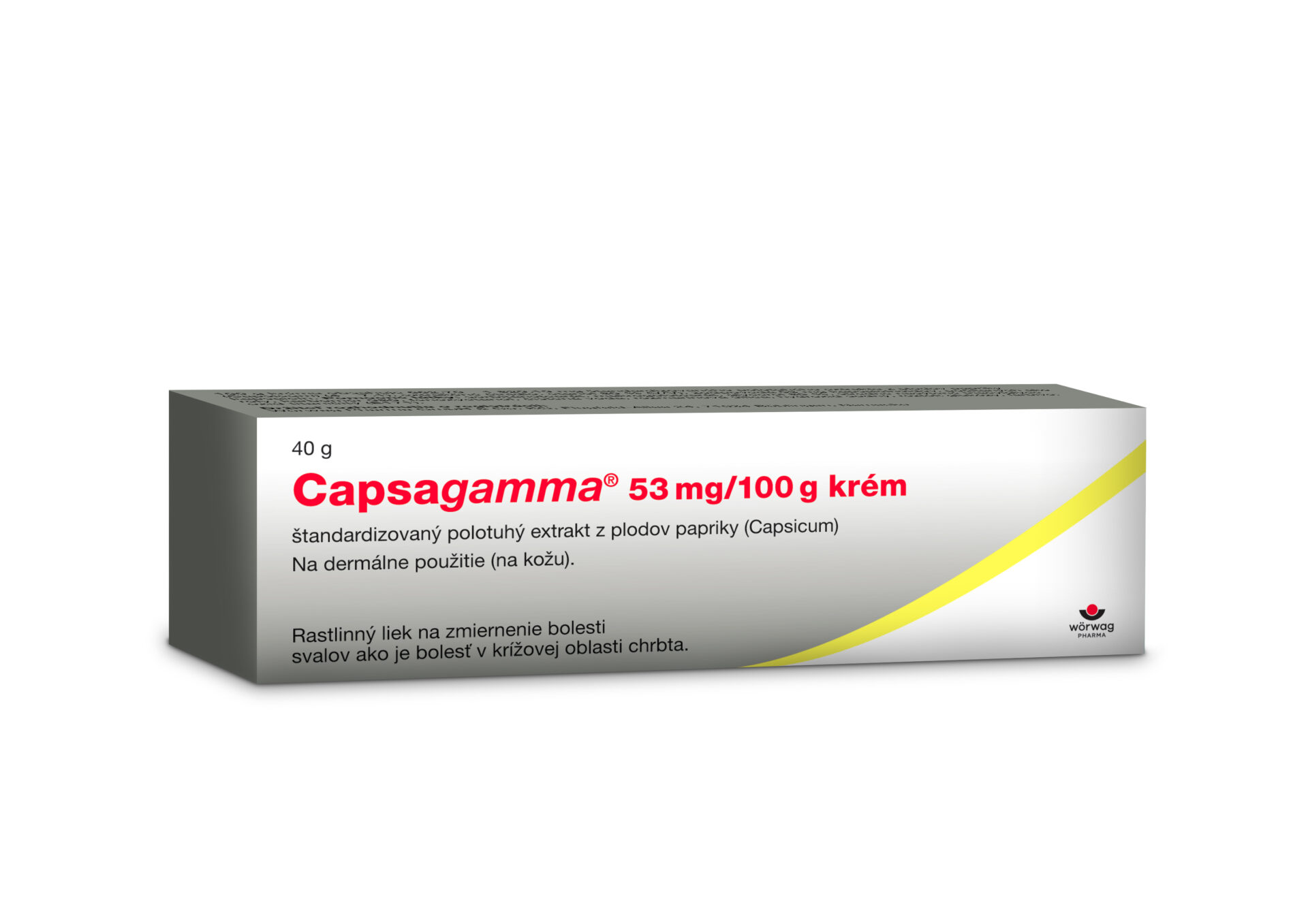 Capsagamma_krabicka_zLava_2024 Capsagamma krém 40 g – Obrázok 1