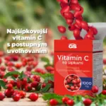 GS Vitamín C 1000 mg so šípkami 60 tabliet – Obrázok 3