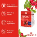 GS Vitamín C 1000 mg so šípkami 60 tabliet – Obrázok 2