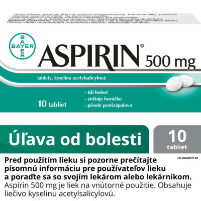 Aspirin 500 mg 10 tabliet – Obrázok 2