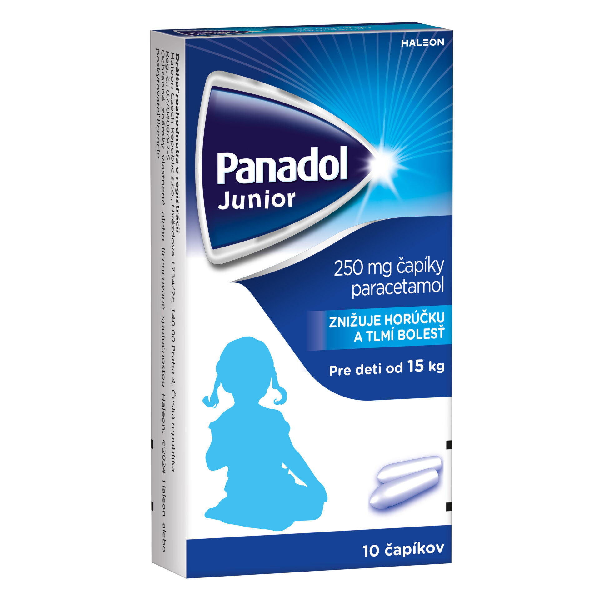 Panadol Junior 250 mg 10 čapíkov – Obrázok 2