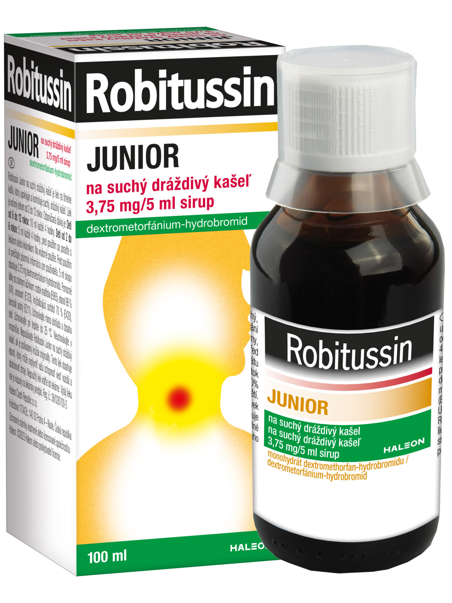 Robitussin JUNIOR sirup na suchý dráždivý kašeľ 100 ml – Obrázok 2
