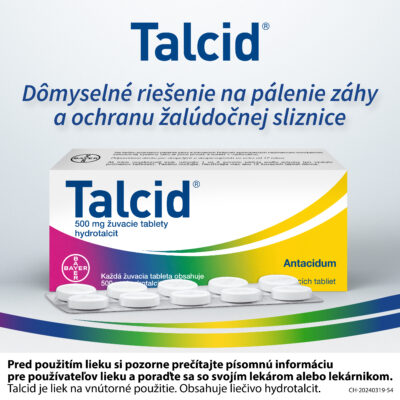 Talcid 20 žuvacích tabliet – Obrázok 3