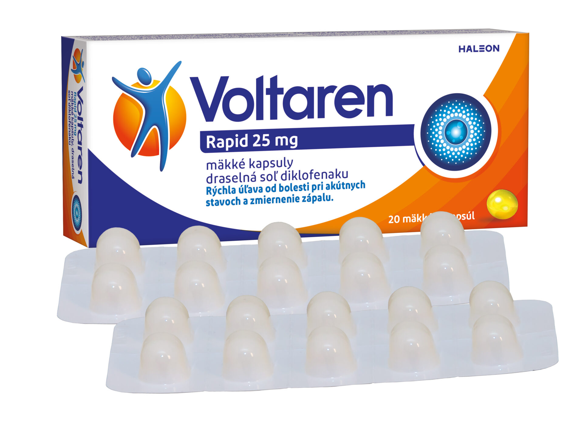 Voltaren Rapid 25 mg 20 kapsúl – Obrázok 2