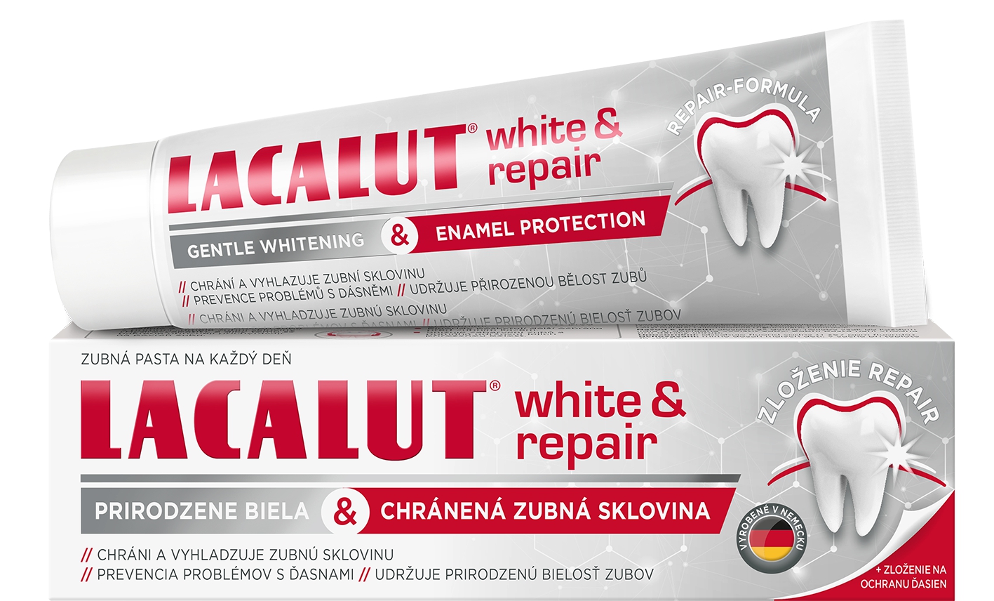 Vs9xWIU8IGCDc1hIHNai LACALUT White&repair zubná pasta 75 ml – Obrázok 1