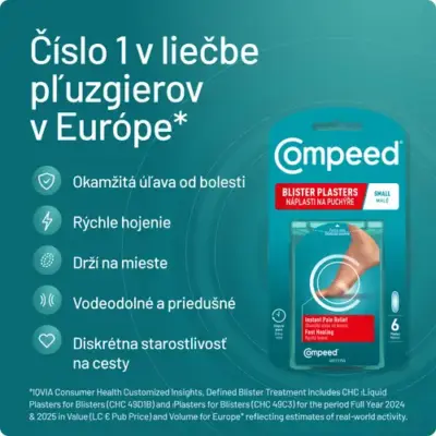 Compeed Náplasť na pľuzgiere MALÁ 6 ks – Obrázok 2