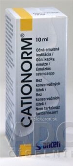 CATIONORM očná emulzná instilácia 1x10 ml