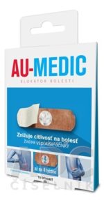 AU-MEDIC blokátor bolesti náplasti (crystal tape) 1x4 ks