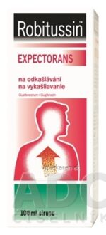 Robitussin EXPECTORANS sir (liek.skl.) na vykašliavanie 1x100 ml