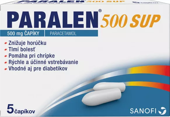 paralen-500-sup PARALEN 500 mg 5 čapíkov – Obrázok 1