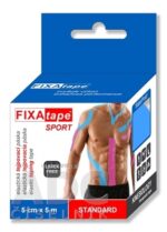 FIXAtape tejpovacia páska SPORT kinesiologická, elastická, modrá, 5cm x 5m, 1x1 ks