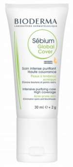 BIODERMA Sébium Global Cover tónovaný krém 30 ml + korektor 2 g – Obrázok 2