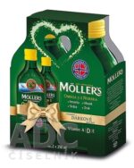 MOLLER´S Omega 3 RYBÍ OLEJ + vitamín D Duo balenie, citrónová príchuť 2x250 ml