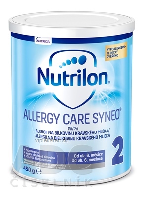 f81o030_400x400 Nutrilon 2 ALLERGY CARE SYNEO mliečna výživa v prášku (od uk. 6. mesiaca) 450 g – Obrázok 1