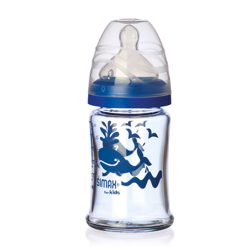 SIMAX Dojčenská sklenená fľaša (0-6 mesiacov) – Obrázok 1