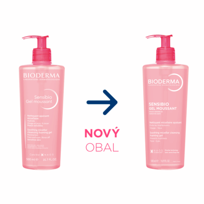 BIODERMA Sensibio Gel moussant čistiaci gél pre citlivú pleť 500 ml – Obrázok 2