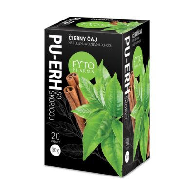FYTO PU-ERH SO ŠKORICOU čierny čaj 20 × 1,5 g
